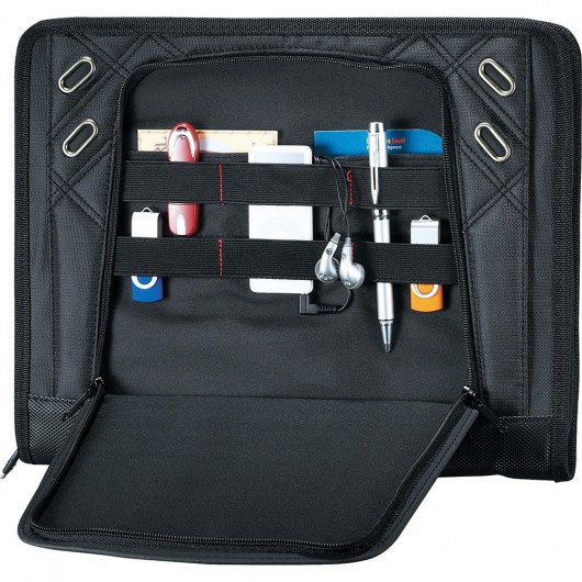 Open Pocket Elleven Large Zip Padfolios